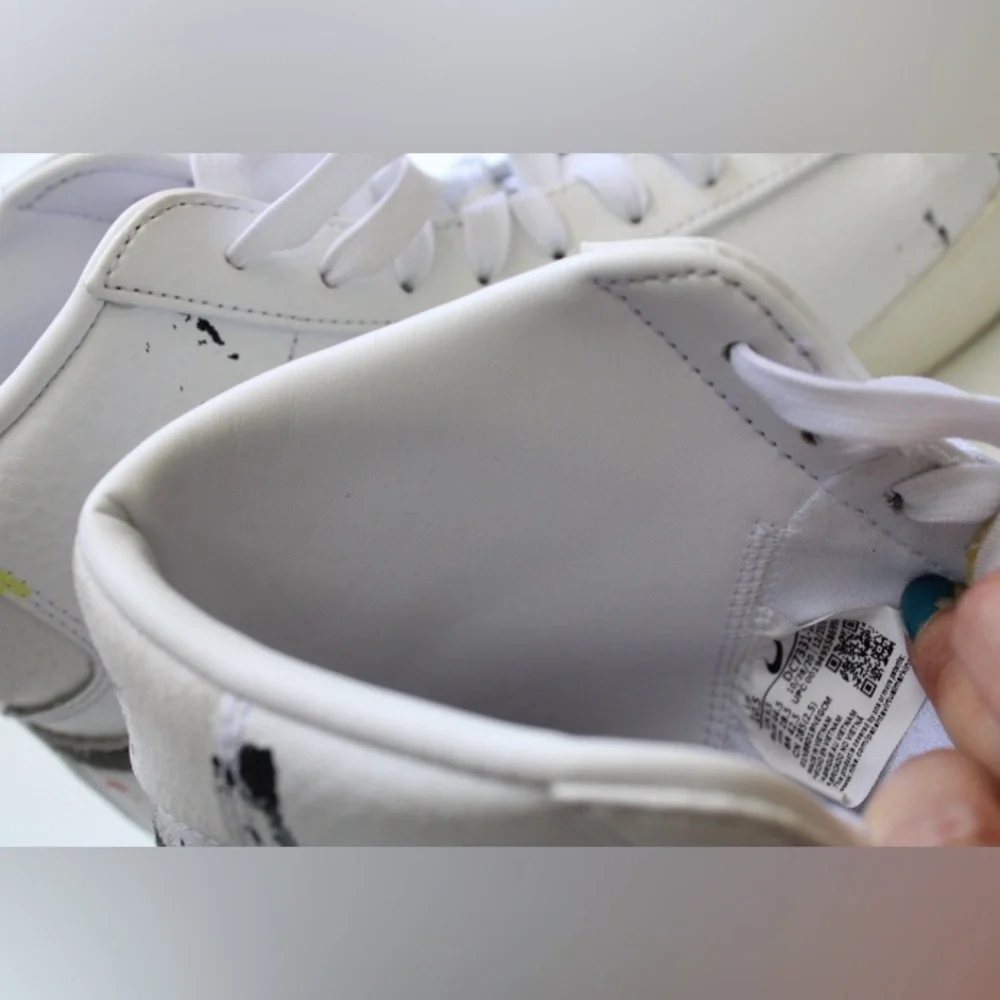 Nike blazer paint splatter sneakers